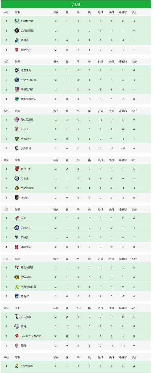 卡塔尔世界杯积分榜最新排名，卡塔尔世界杯积分表